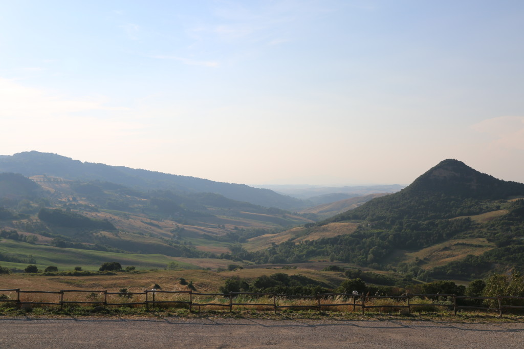 On the drive from Pisa to Siena.