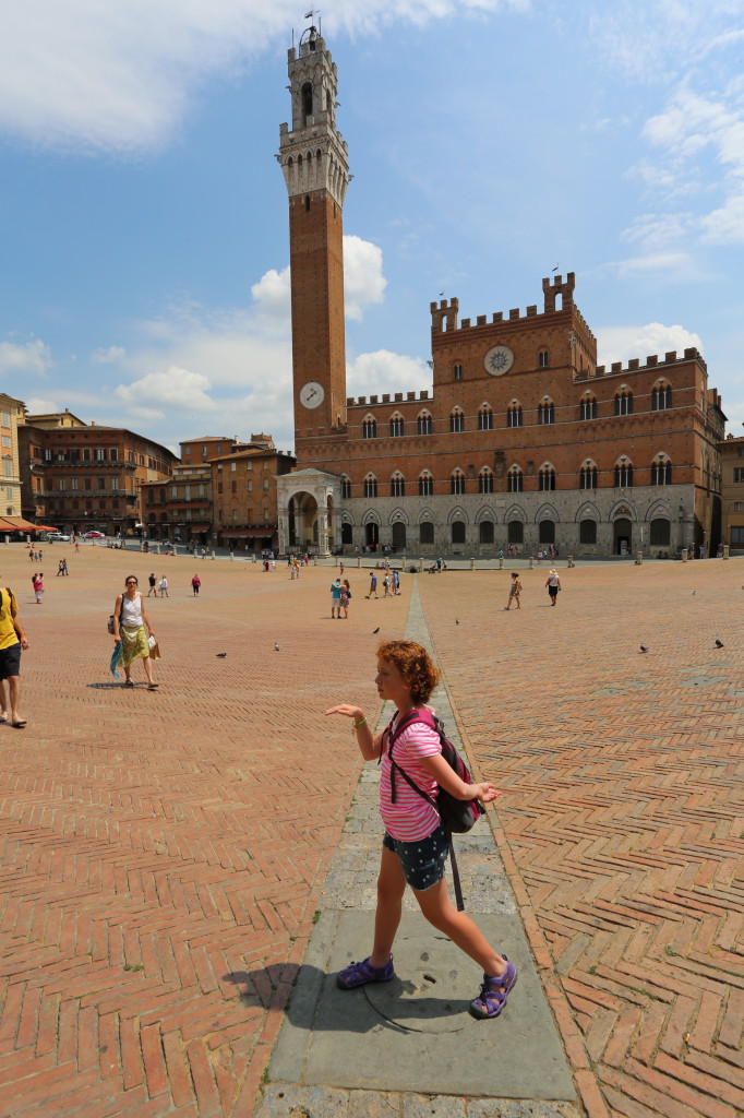 Sydney in Siena's Piazza del Campo