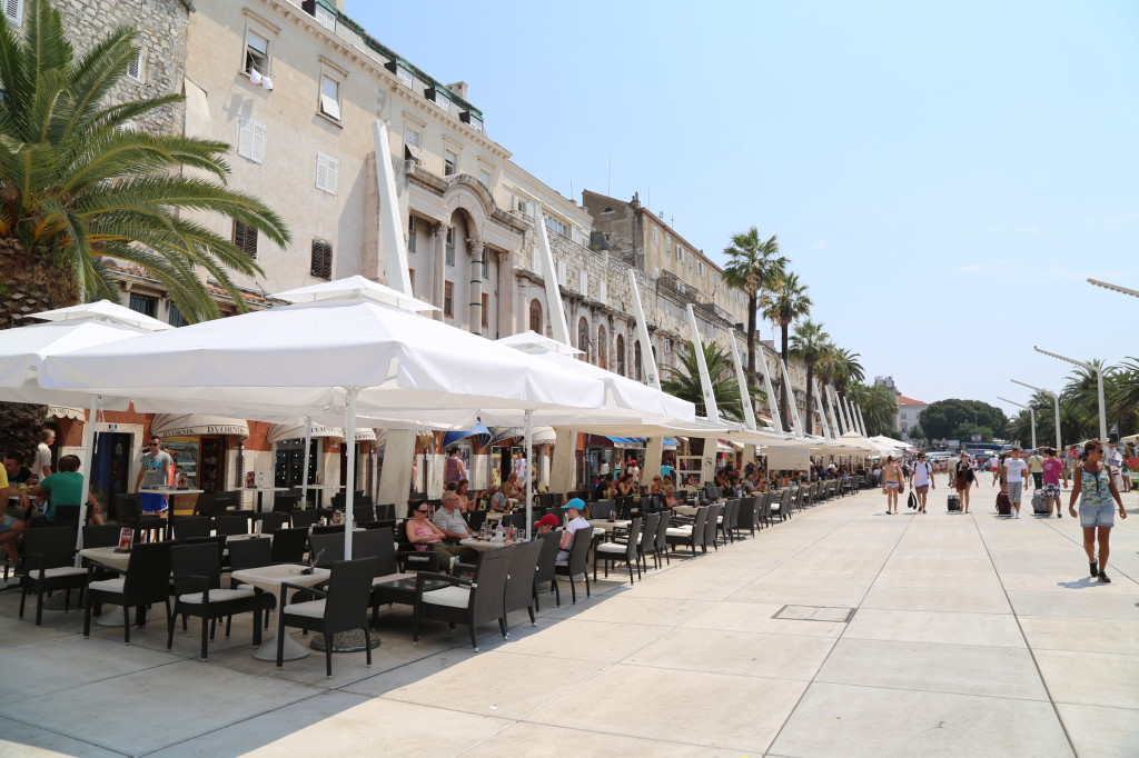 The promenade in Split.