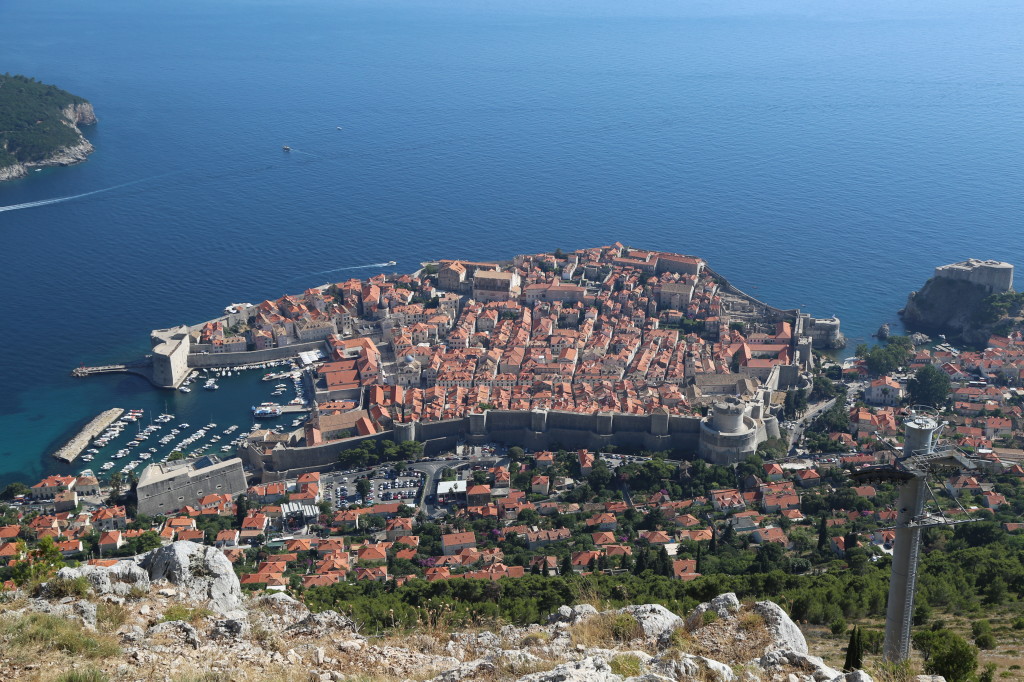 Dubrovnik Old City from above.