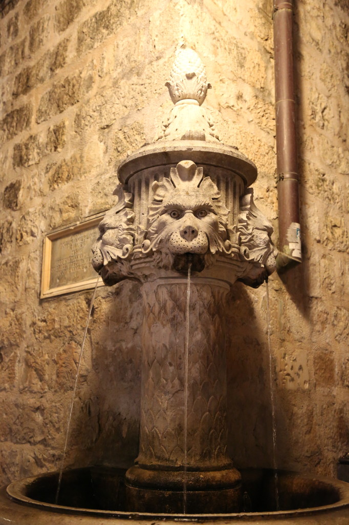 A fountain in the main square.