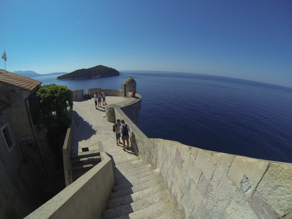 The Adriatic Sea from the Dubrovnik wall.